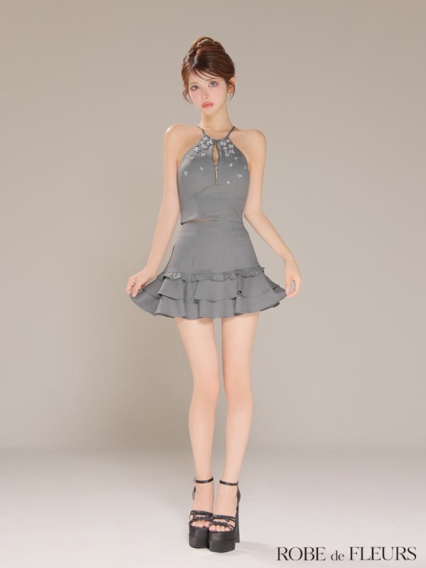 グレー モデル：まりん　身長：164cm　着用サイズ：Sサイズ