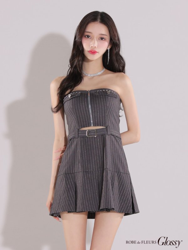 グレー モデル：ゆりお　身長：165cm　着用サイズ：Sサイズ