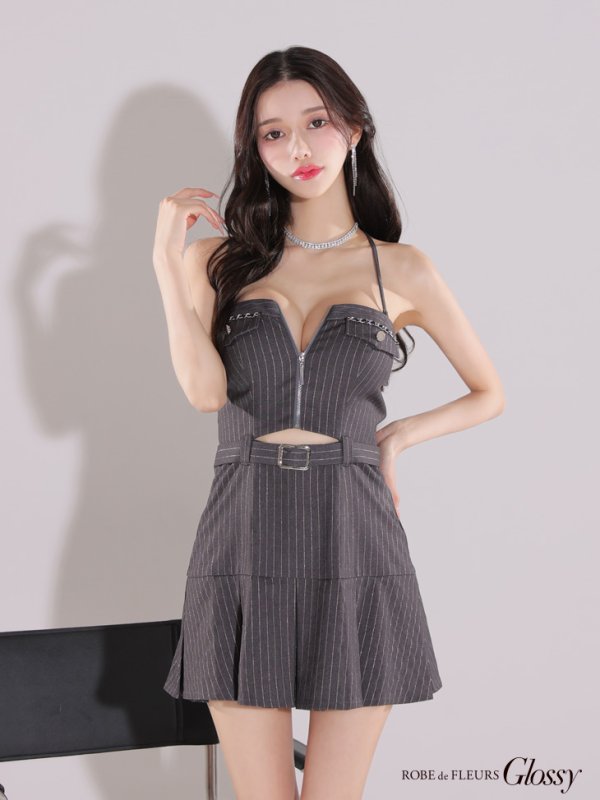 グレー モデル：ゆりお　身長：165cm　着用サイズ：Sサイズ