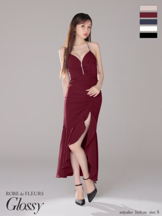 【美品】 ROBE sugar - Glossy】ロングドレス FLEURS de スーツ・フォーマル・ドレス
