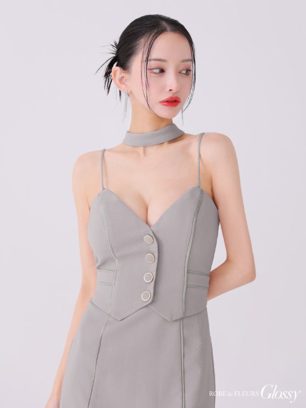 グレー モデル:まおちゃる 身長:160cm 着用サイズ:Sサイズ