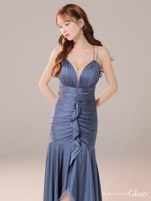 ブルー モデル:ゆめ 身長:160cm 着用サイズ:Sサイズ