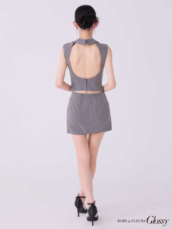 グレー モデル:まおちゃる 身長:160cm 着用サイズ:Sサイズ