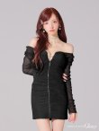 ブラック モデル：らいか　身長：163cm　着用サイズ：Sサイズ