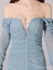 ブルー モデル：らいか　身長：163cm　着用サイズ：Sサイズ