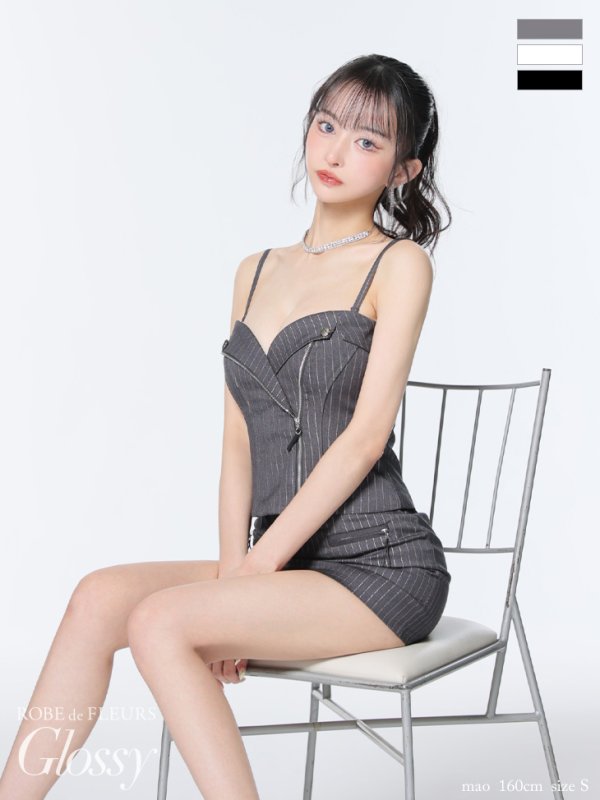 グレー モデル：まおちゃる　身長：160cm　着用サイズ：Sサイズ
