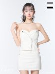 ホワイト モデル：まおちゃる　身長：160cm　着用サイズ：Sサイズ