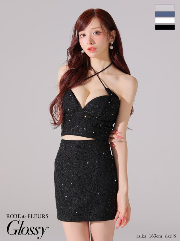 ブラック　モデル：らいか　身長：163cm　着用サイズ：Sサイズ