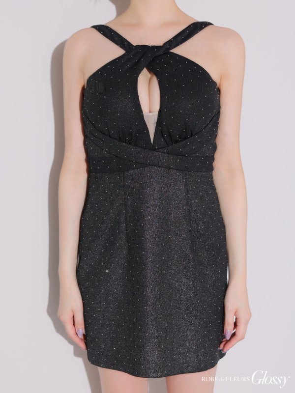 ブラック モデル：りこ　身長：156cm　着用サイズ：Sサイズ