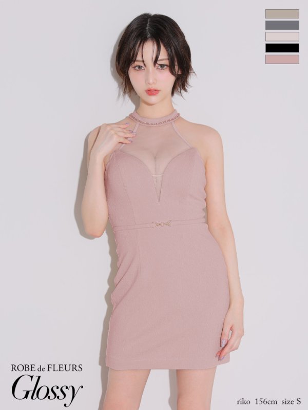 ピンク　モデル：りこ　身長：156cm　着用サイズ：Sサイズ