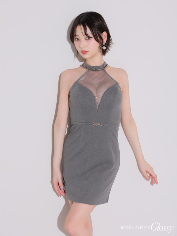 グレー　モデル：りこ　身長：156cm　着用サイズ：Sサイズ