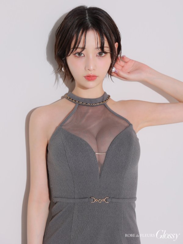 グレー　モデル：りこ　身長：156cm　着用サイズ：Sサイズ