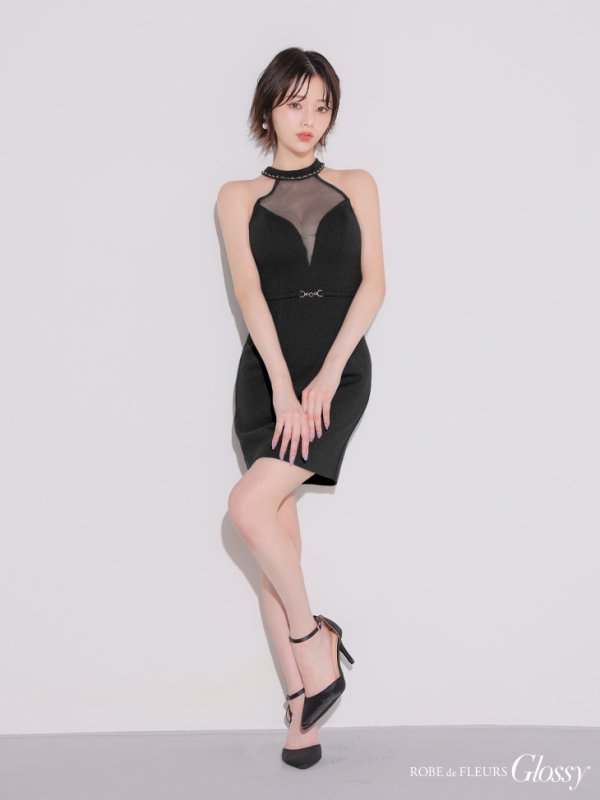 ブラック　モデル：りこ　身長：156cm　着用サイズ：Sサイズ