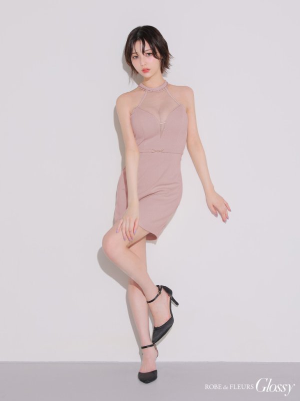 ピンク　モデル：りこ　身長：156cm　着用サイズ：Sサイズ