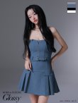 ブルー モデル：まおちゃる　身長：158cm　着用サイズ：Sサイズ