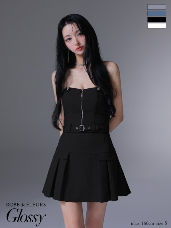 ブラック モデル：まおちゃる　身長：158cm　着用サイズ：Sサイズ