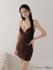 ブラウン　モデル：まおちゃる　身長：158cm　着用サイズ：Sサイズ