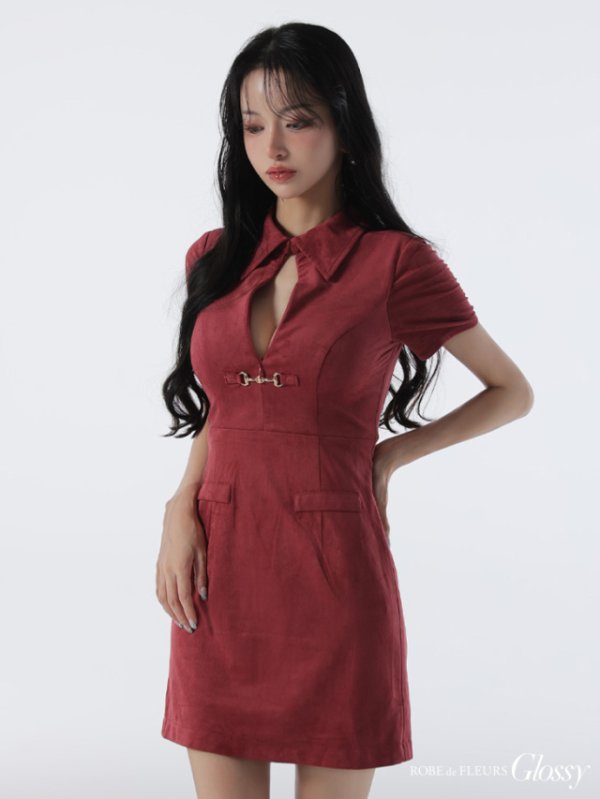 ピンク モデル：まおちゃる　身長：158cm　着用サイズ：Sサイズ