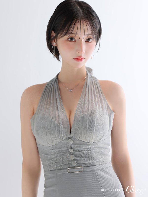 グレー　モデル：りこ　身長：156cm　着用サイズ：Sサイズ