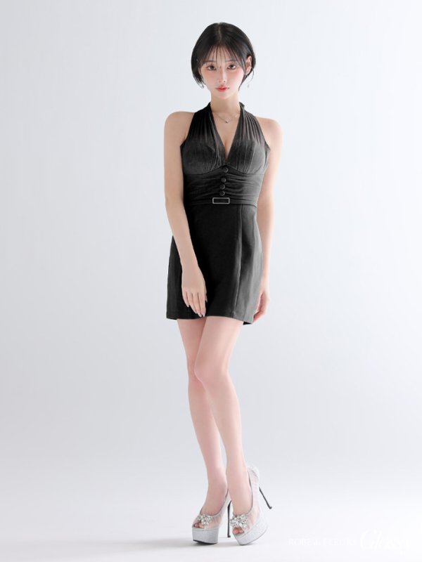 ブラック　モデル：りこ　身長：156cm　着用サイズ：Sサイズ