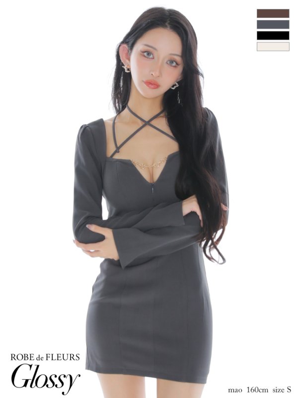 グレー モデル：まおちゃる　身長：158cm　着用サイズ：Sサイズ