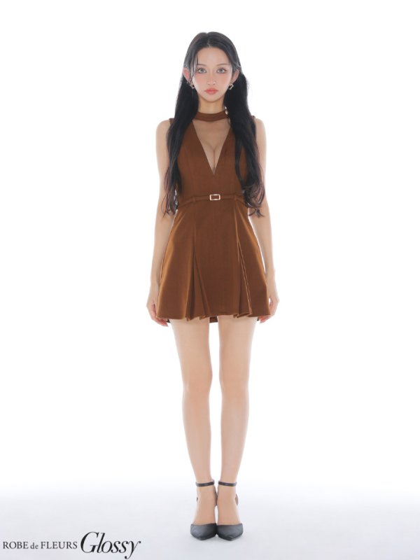 ブラウン モデル：まおちゃる　身長：158cm　着用サイズ：Sサイズ