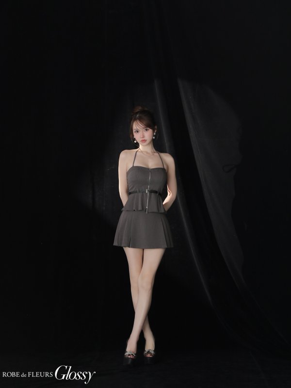 グレー　モデル：ゆめ　身長：160cm　着用サイズ：Sサイズ