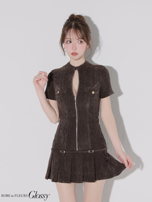 ブラウン モデル：ゆめ　身長：160cm　着用サイズ：Sサイズ