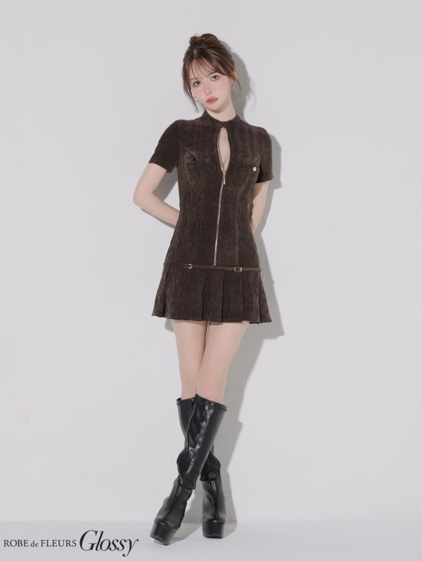 ブラウン モデル：ゆめ　身長：160cm　着用サイズ：Sサイズ