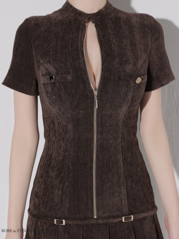 ブラウン モデル：ゆめ　身長：160cm　着用サイズ：Sサイズ