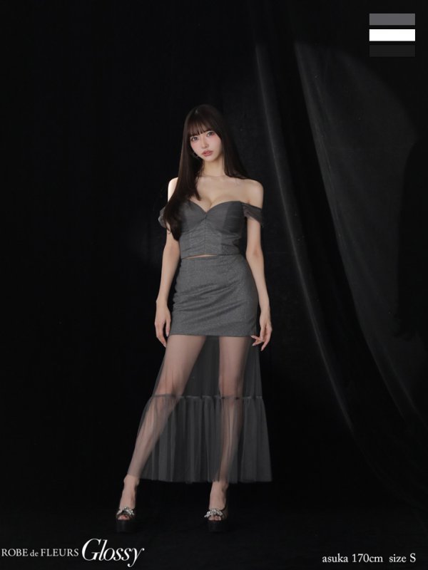 グレー　モデル：あすか　身長：170cm　着用サイズ：Sサイズ