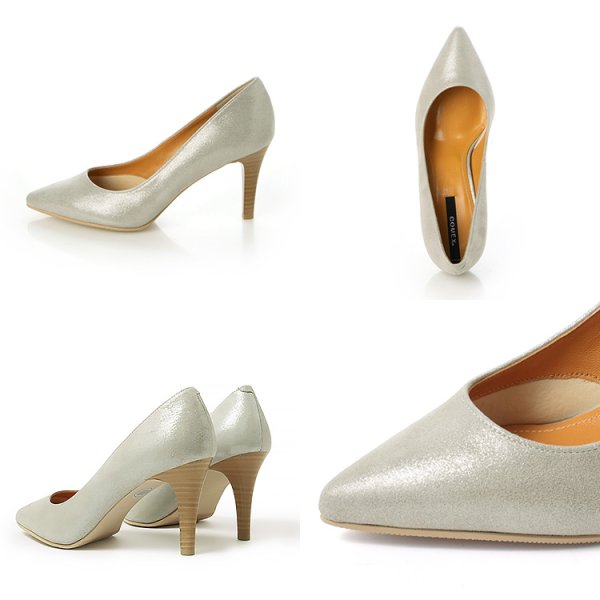 画像6: 【COMEX】 3color/ 8cmヒール/ 本革/ ラメ/ アーモンドトゥ/ ハイヒール/ パンプス[OF02JH] (6)