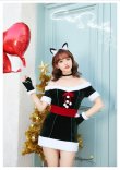 画像3: 【即日発送】【クリスマスコスプレ7点セット】【Malymoon/マリームーン】キャットサンタコスプレ【フリーサイズ/1カラー】[HC02] (3)