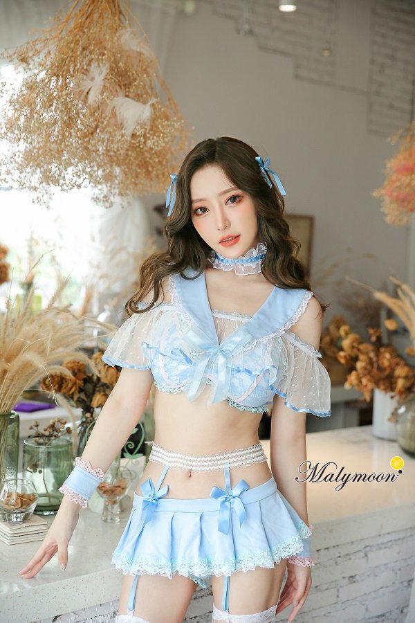 画像11: 【即日発送】【マリームーン】セクシーセーラー服【ハロウィンコスプレ8点セット】【Fサイズ/1カラー】[HC03] (11)