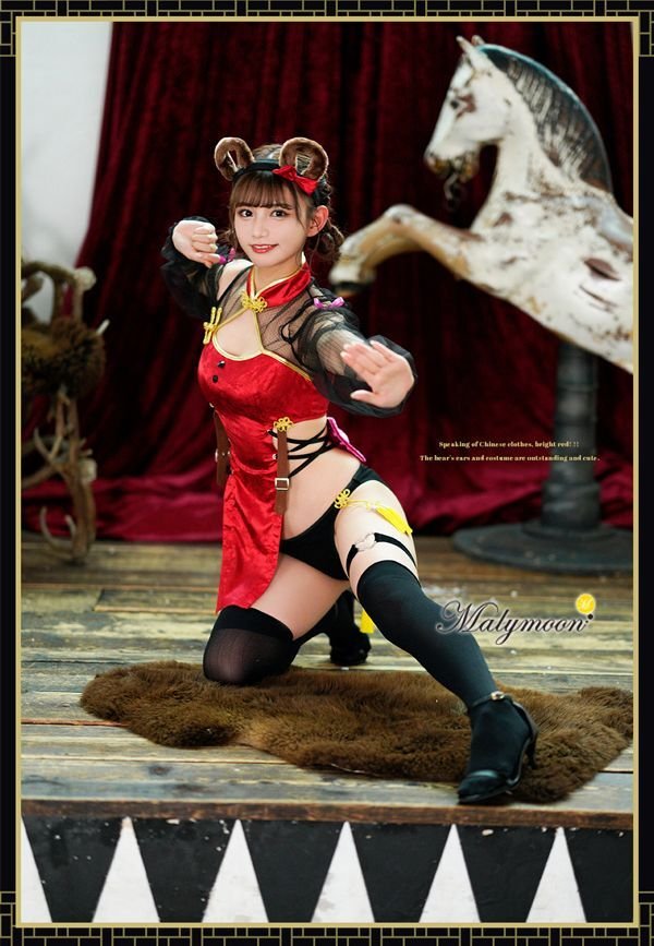 画像2: 【即日発送】チャイナベア《ハロウィンコスプレ5点セット》【Dreamy Doll/ドリーミードール】【フリーサイズ/1カラー】[HC03] (2)