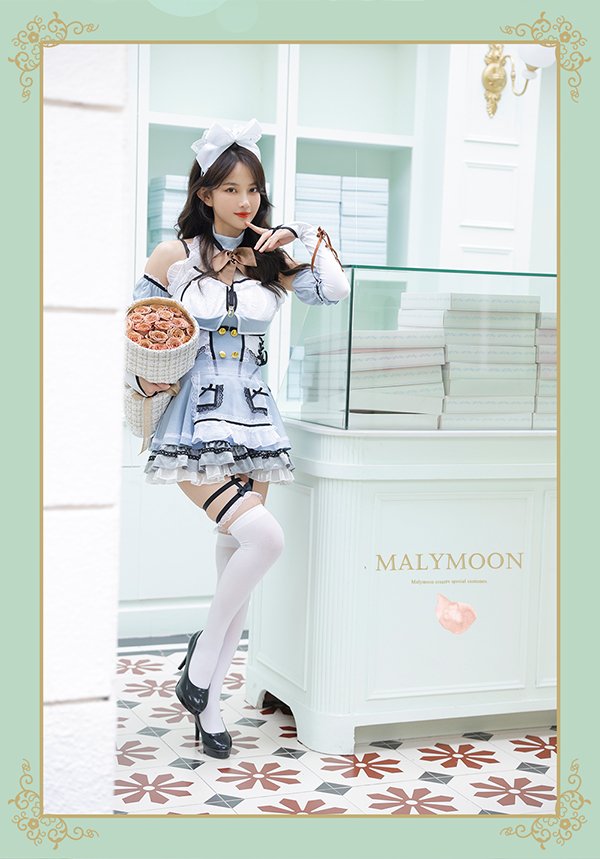 画像4: 【即日発送】プリンセスメイド【マリームーン】【ハロウィンコスプレ8点セット】【フリーサイズ/2カラー】[HC03] (4)