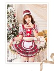 画像4: 【即日発送！】【クリスマスコスプレ8点セット】【Malymoon/マリームーン】ガーリーチェックサンタ【フリーサイズ/1カラー】[HC03] (4)