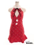 画像9: 【即日発送】【Anier ROBE./アニエルローブ】【ROBE de FLEURS/ローブドフルール】ジップ/サンタ/クリスマス/セットアップ/ ミニドレス/ キャバドレス[OF2] (9)