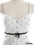 画像9: XSサイズあり【Anier ROBE./アニエルローブ】【ROBE de FLEURS/ローブドフルール】スパンコール付きレース/  キャミソール/ バックカットアウト/ リボン/ 台形スカート/ ミニドレス/ キャバドレス[OF2] (9)