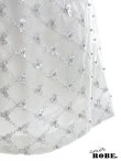 画像11: XSサイズあり【Anier ROBE./アニエルローブ】【ROBE de FLEURS/ローブドフルール】スパンコール付きレース/  キャミソール/ バックカットアウト/ リボン/ 台形スカート/ ミニドレス/ キャバドレス[OF2] (11)