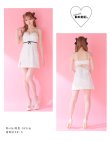 画像6: XSサイズあり【Anier ROBE./アニエルローブ】【ROBE de FLEURS/ローブドフルール】スパンコール付きレース/  キャミソール/ バックカットアウト/ リボン/ 台形スカート/ ミニドレス/ キャバドレス[OF2] (6)