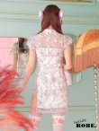 画像8: 【即日発送】XSサイズあり 【Anier ROBE./アニエルローブ】【ROBE de FLEURS/ローブドフルール】刺繍レース/ パールチェーン/ コスプレ/ チャイナドレス/ ミニドレス/ キャバドレス[OF2] (8)
