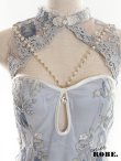 画像11: 【即日発送】XSサイズあり 【Anier ROBE./アニエルローブ】【ROBE de FLEURS/ローブドフルール】パステル刺繍レース/ パール/ コスプレ/ チャイナドレス/ ミニドレス/ キャバドレス[ヘッドアクセ付き][OF2] (11)