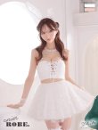 画像1: 【即日発送】XSサイズあり 【Anier ROBE./アニエルローブ】【ROBE de FLEURS/ローブドフルール】ビジュー/ ツーピース/ バニー/ コスプレ/ ミニドレス/ キャバドレス[カチューシャ付き][OF2] (1)