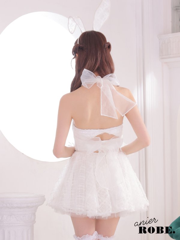 画像7: 【即日発送】XSサイズあり 【Anier ROBE./アニエルローブ】【ROBE de FLEURS/ローブドフルール】ビジュー/ ツーピース/ バニー/ コスプレ/ ミニドレス/ キャバドレス[カチューシャ付き][OF2] (7)
