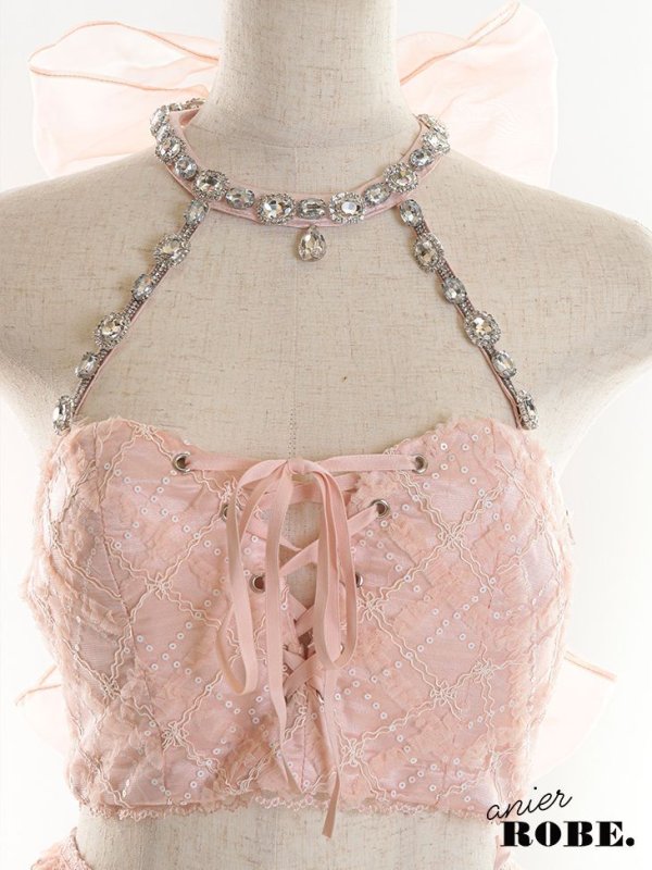 画像10: 【即日発送】XSサイズあり 【Anier ROBE./アニエルローブ】【ROBE de FLEURS/ローブドフルール】ビジュー/ ツーピース/ バニー/ コスプレ/ ミニドレス/ キャバドレス[カチューシャ付き][OF2] (10)