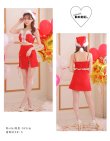 画像8: 【即日発送】XSサイズあり【ANIER./アニエル】【ROBE de FLEURS/ローブドフルール】ツイード/ ツーピース/ 2ピース/ セットアップ/ サンタ/ クリスマス/ ミニドレス/ キャバドレス[帽子付き・胸元のファー取り外し可能][OF08] (8)