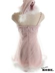 画像8: XSサイズあり【Anier ROBE./アニエルローブ】【ROBE de FLEURS/ローブドフルール】ランジェリー/ フェアリーチュール/ Aライン/ サンタ/ クリスマス/ ミニドレス/ キャバドレス[帽子付き・胸元のファー取り外し可能][OF2] (8)