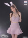 XSサイズあり 【Anier ROBE./アニエルローブ】【ROBE de FLEURS/ローブドフルール】Idol banny dress/ ツイード/ ツーピース/ バニー/ コスプレ/ ミニドレス/ キャバドレス[カチューシャ付き]　ピンク