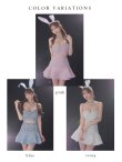 画像15: 【即日発送】XSサイズあり 【Anier ROBE./アニエルローブ】【ROBE de FLEURS/ローブドフルール】Idol banny dress/ ツイード/ ツーピース/ バニー/ コスプレ/ ミニドレス/ キャバドレス[カチューシャ付き][OF2] (15)